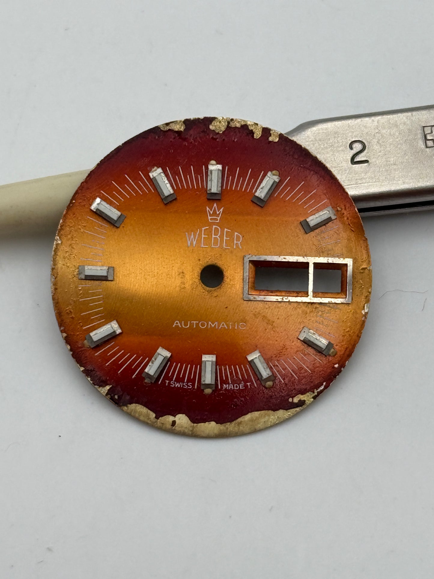 weber 28mm dial quadrante vintage
