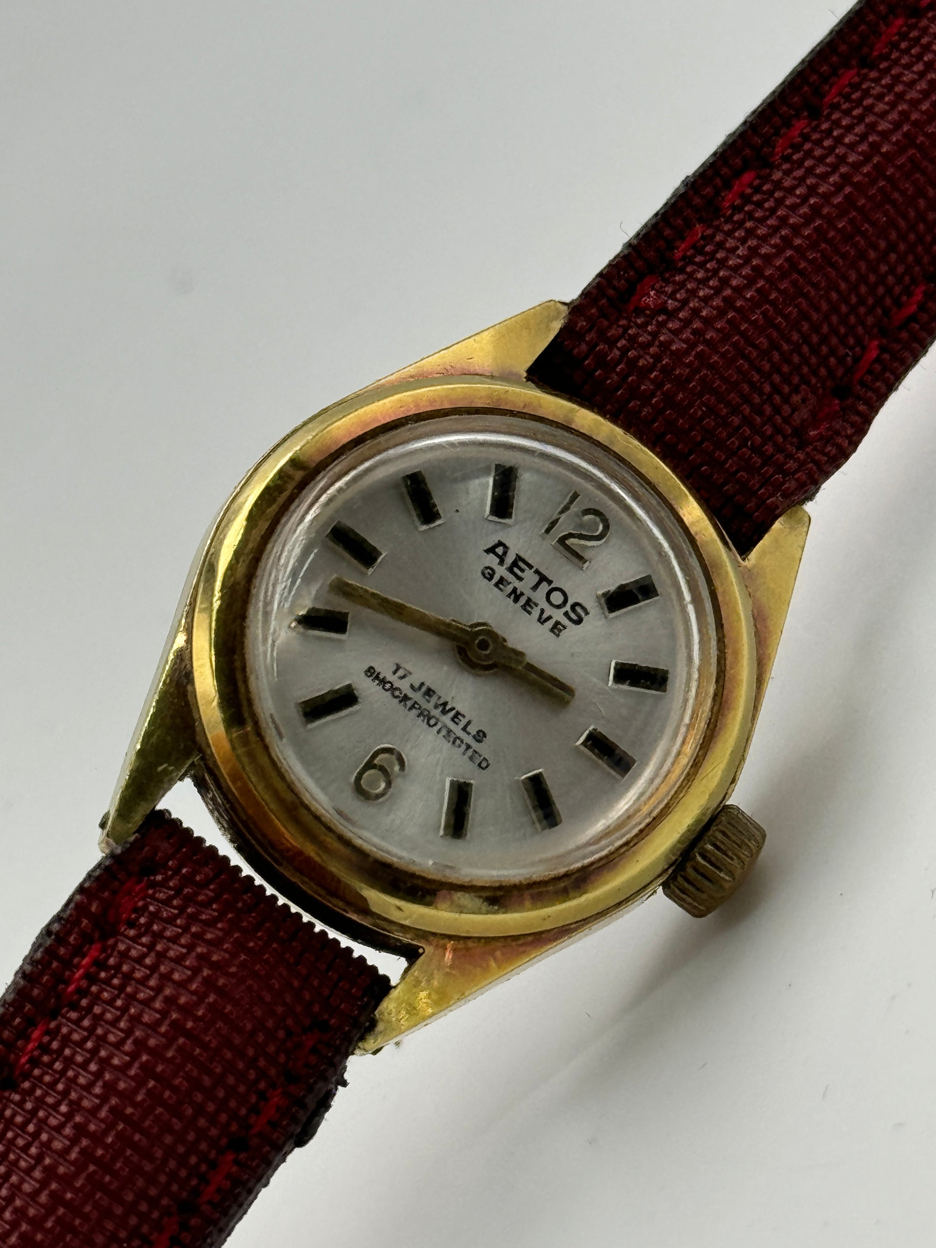 aetos geneve 17 jewels shockprotected 21mm 24239