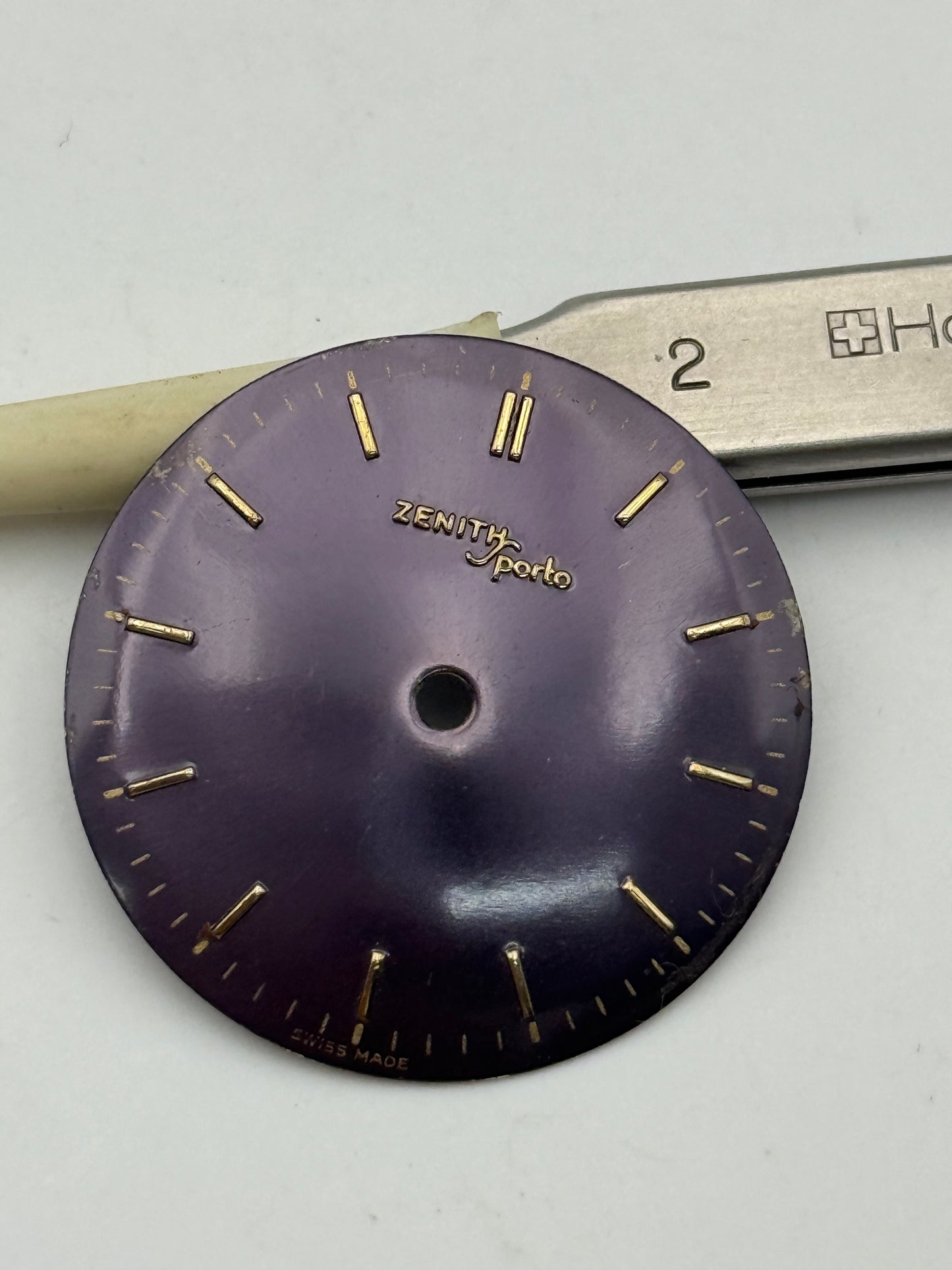 zenith sporto blu virated 30.4mm dial quadrante