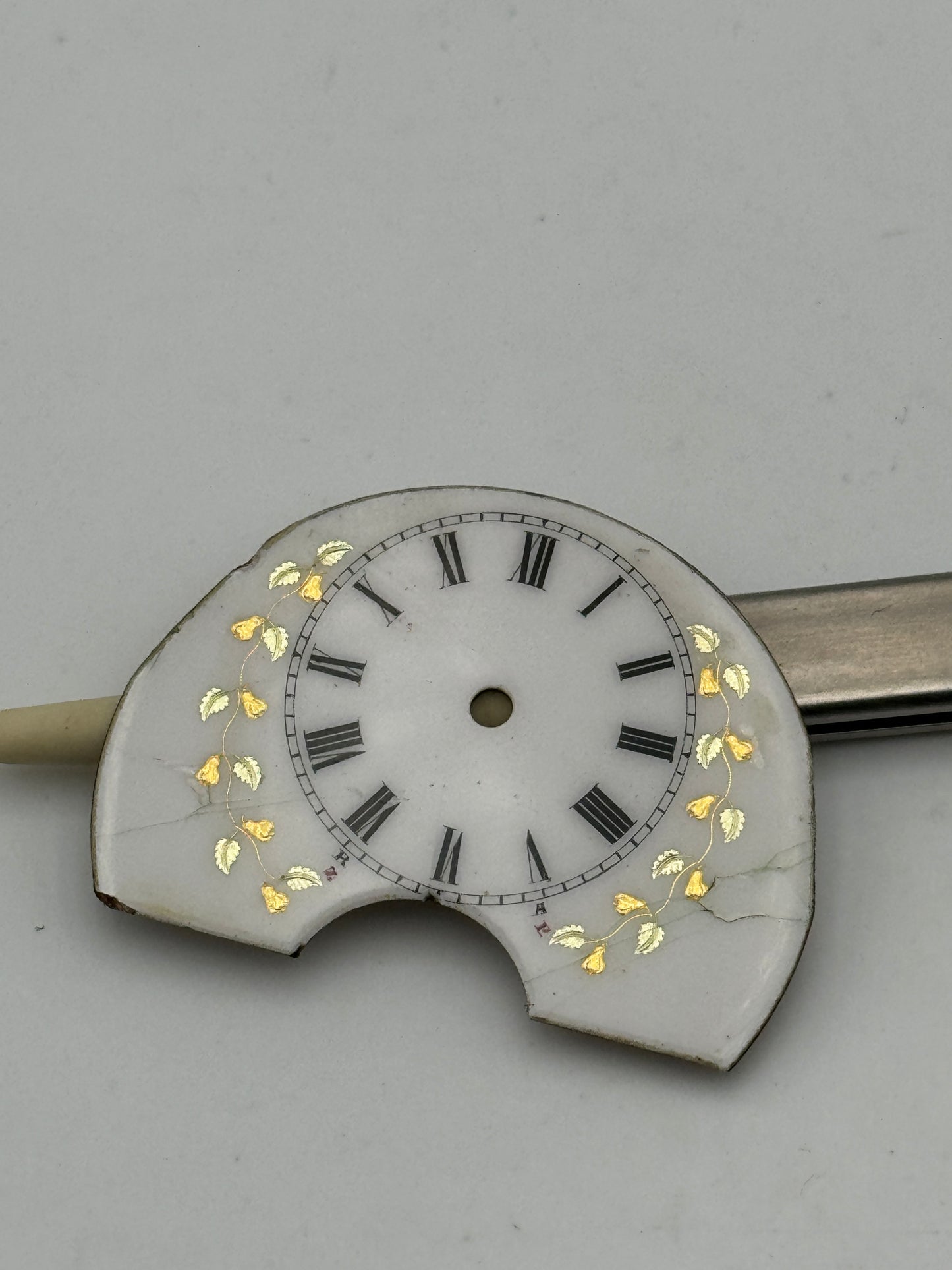 Hebdomas quadrante dial porcelain pocket watch
