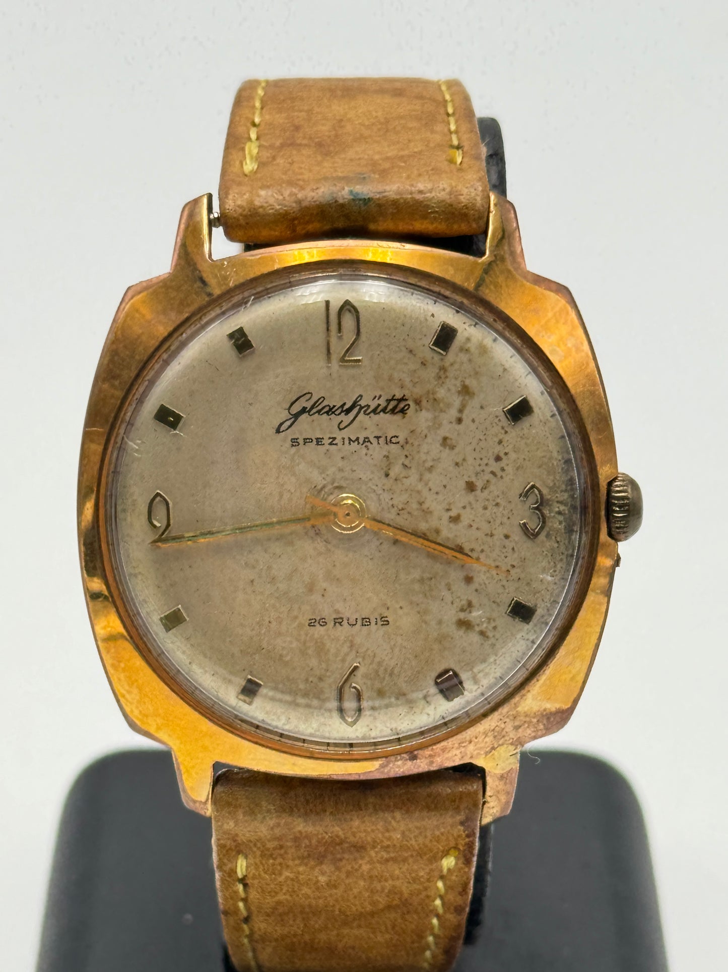 glashutte spezimatic 26 rubis 172713 vintage watch 35mm