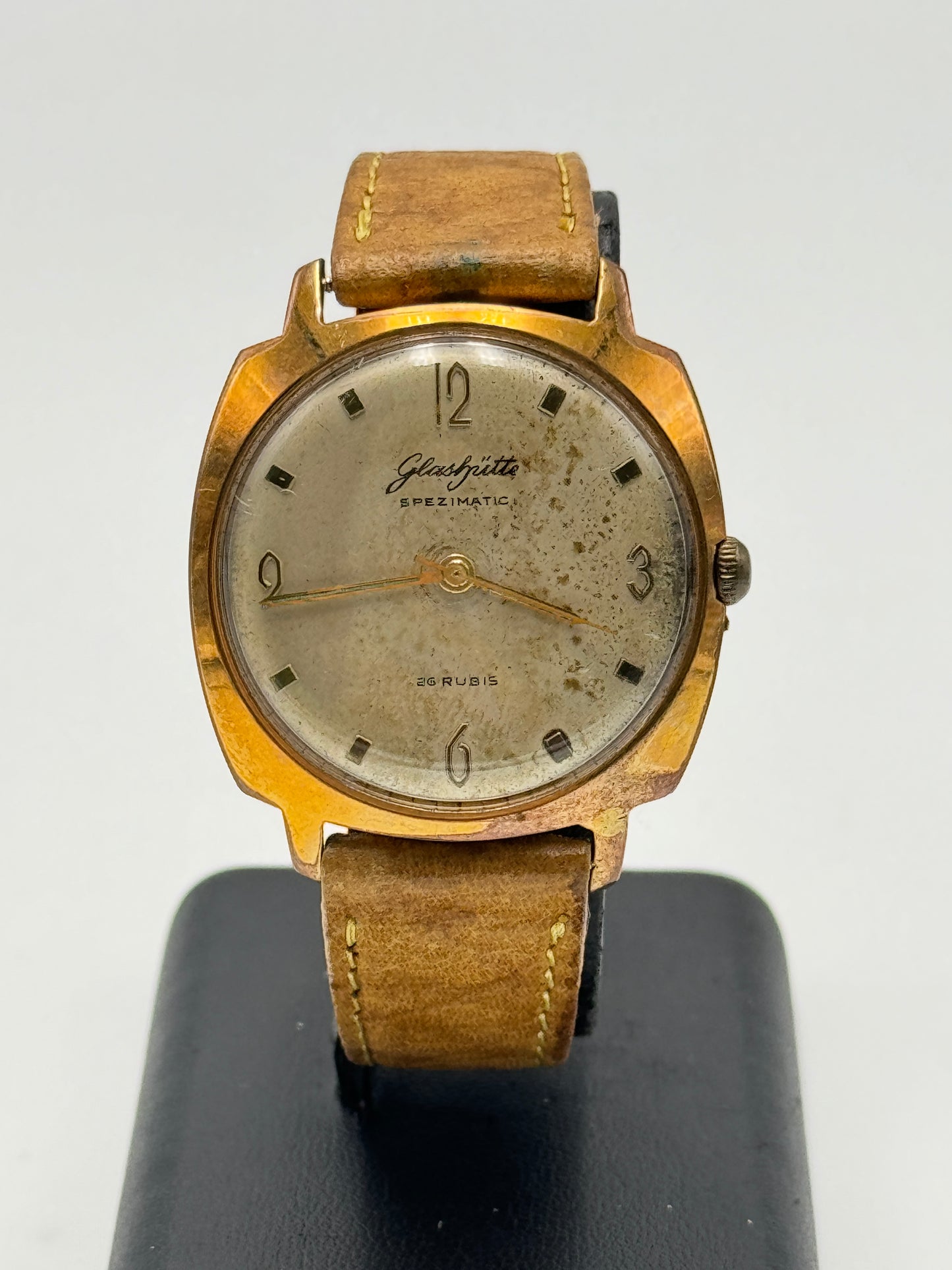 glashutte spezimatic 26 rubis 172713 vintage watch 35mm