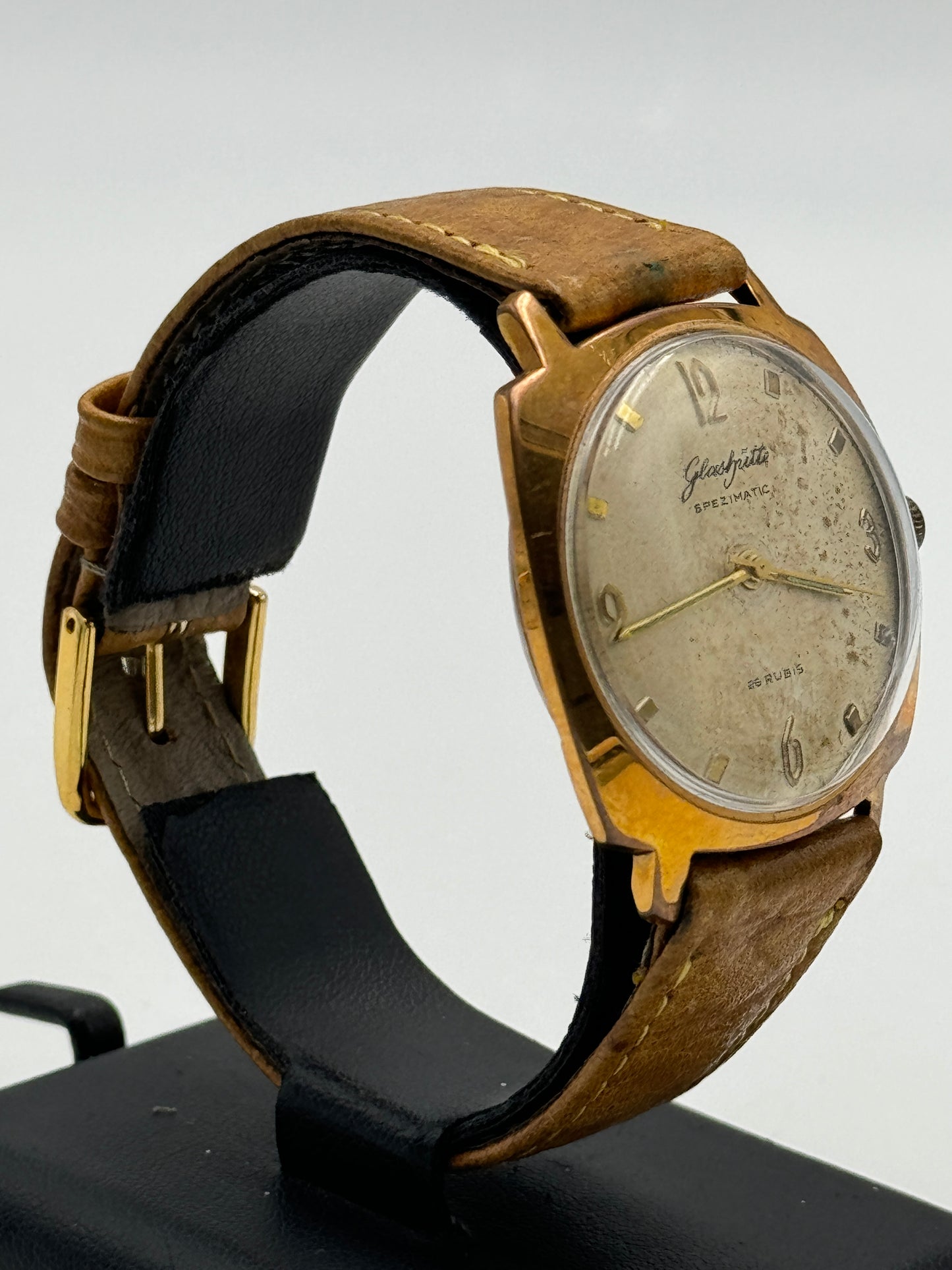 glashutte spezimatic 26 rubis 172713 vintage watch 35mm