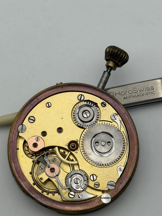 pocket watch movement movimento swan neck collo di cigno 48mm porcelain diamond