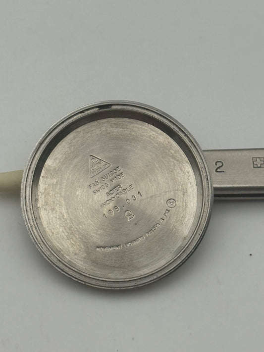 omega 198.031 33.2mm fondello caseback steel