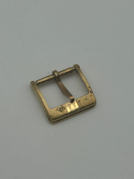 omega 14mm dorata plaque or gold plated fibbia buckle