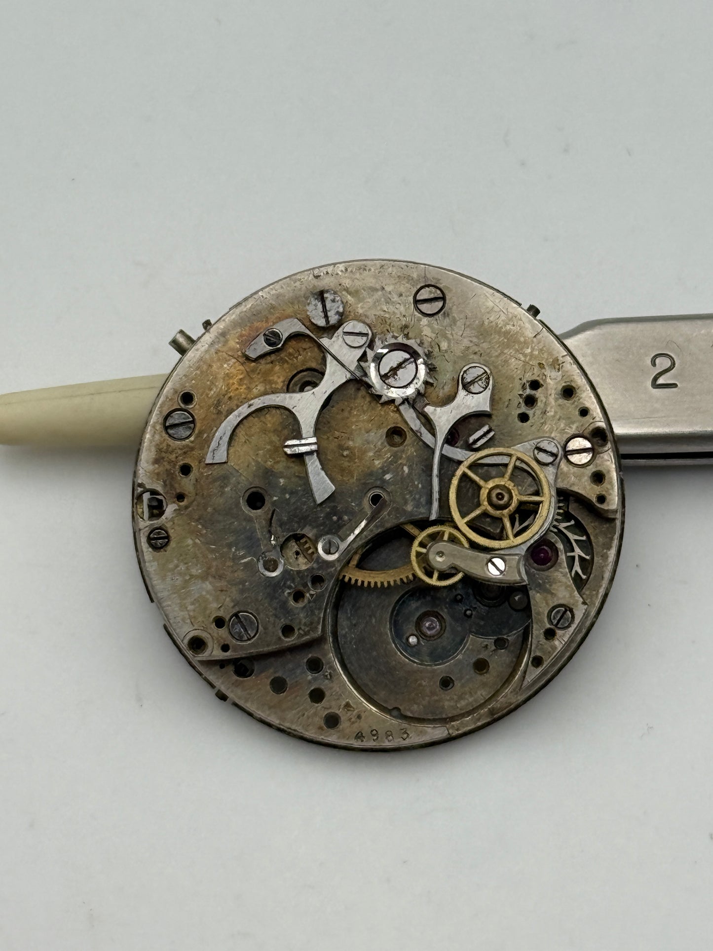 anonimo chrono chronograph vintage movement movimento 30mm