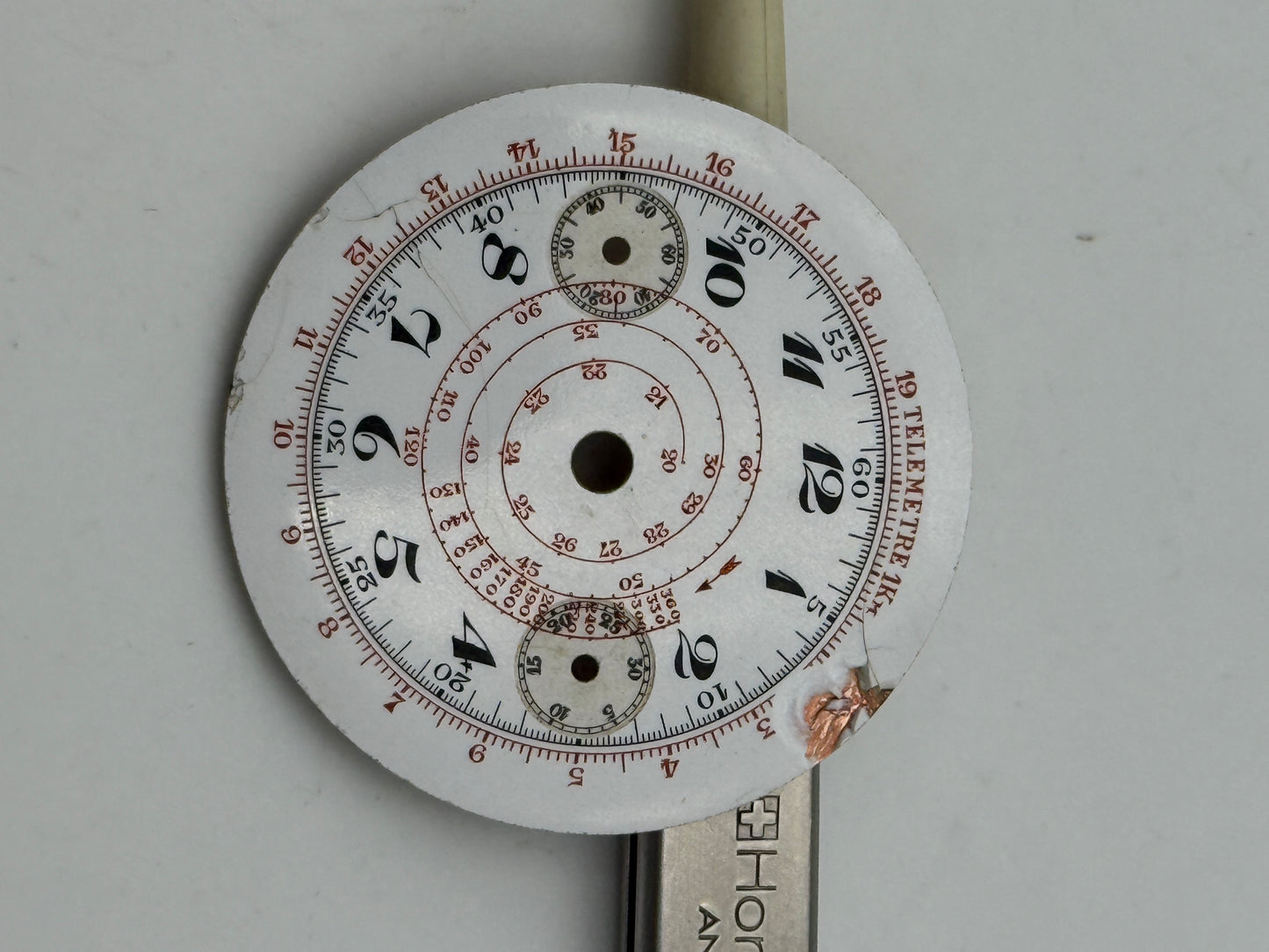 anonimo chrono porcelana porcelain dial quadrante 35mm