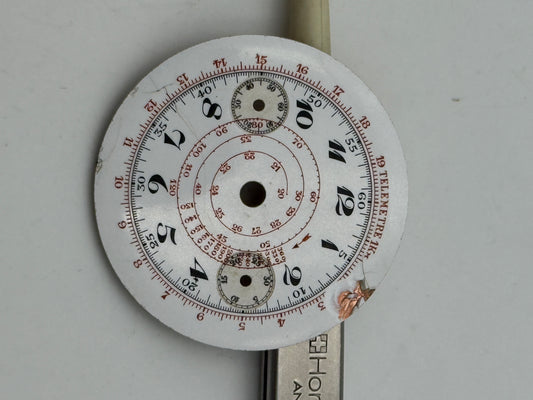 anonimo chrono porcelana porcelain dial quadrante 35mm