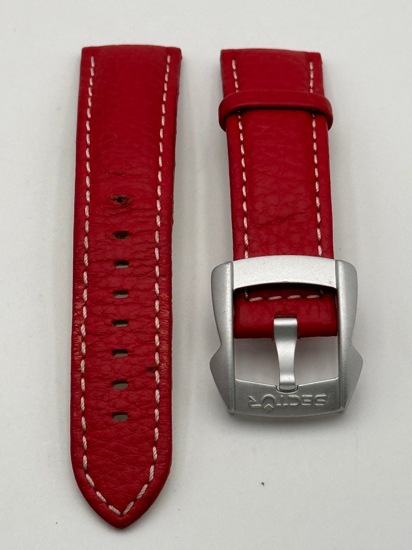 Sector cinturino strap red 22mm