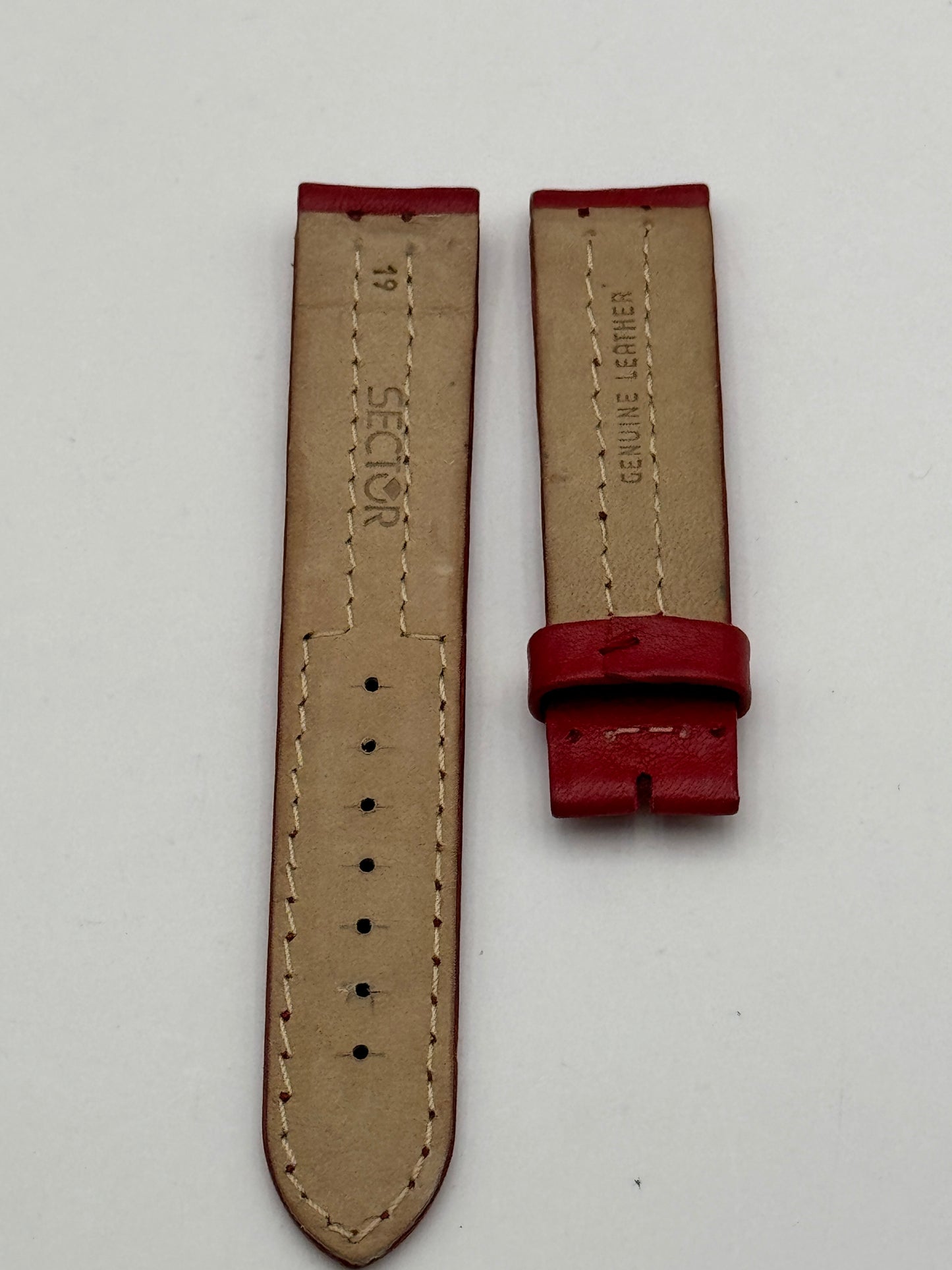 Sector cinturino strap red 19mm