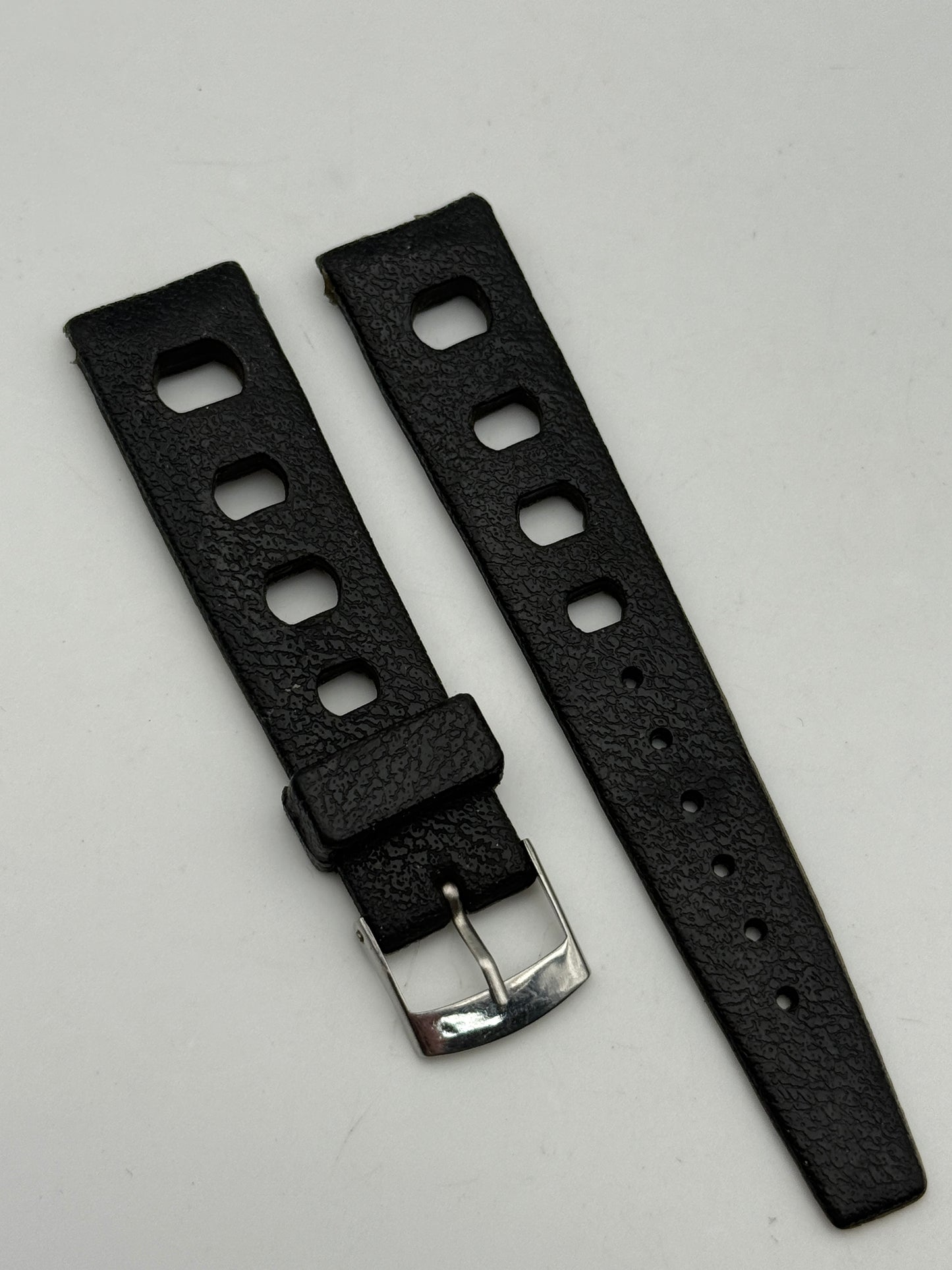 tropic l34-19s 19mm rubber diver cinturino strap vintage