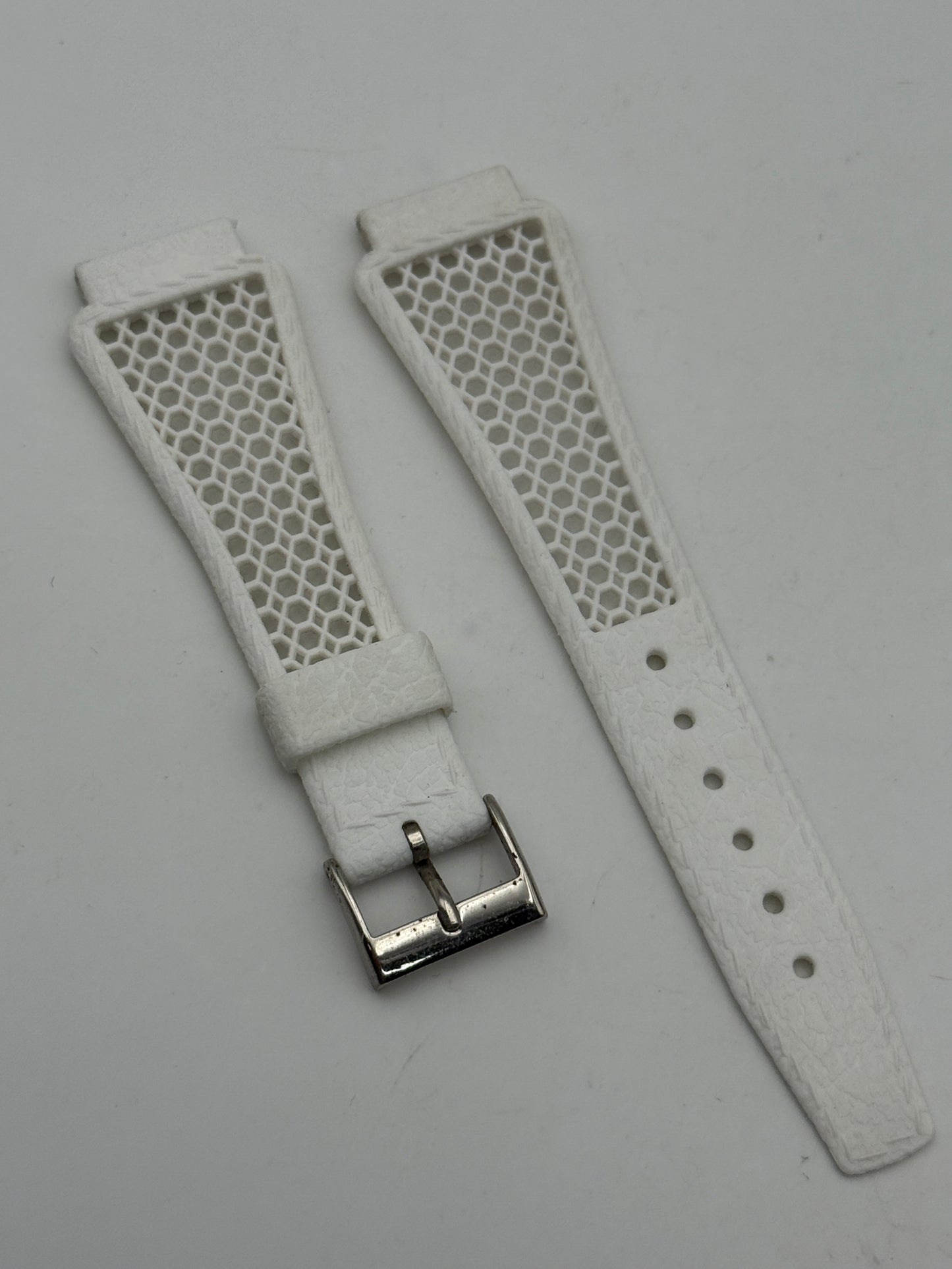 tropic bianco 18mm cinturino strap vintage diver rubber