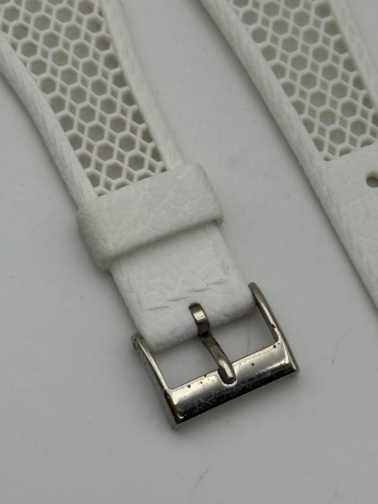 tropic bianco 18mm cinturino strap vintage diver rubber