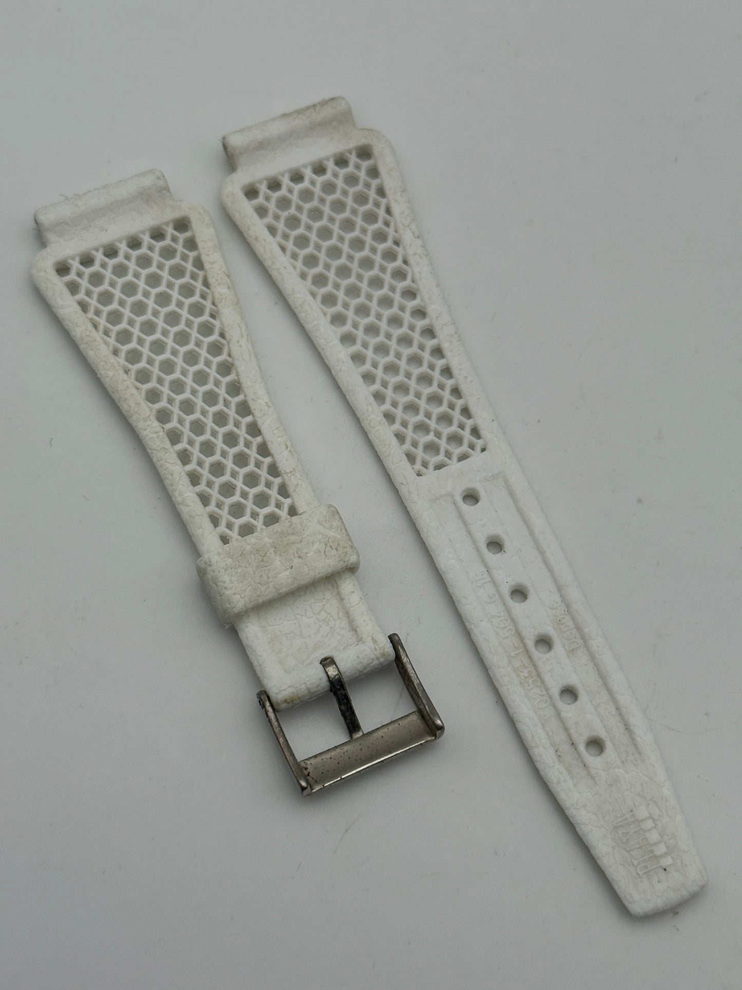 tropic bianco 18mm cinturino strap vintage diver rubber