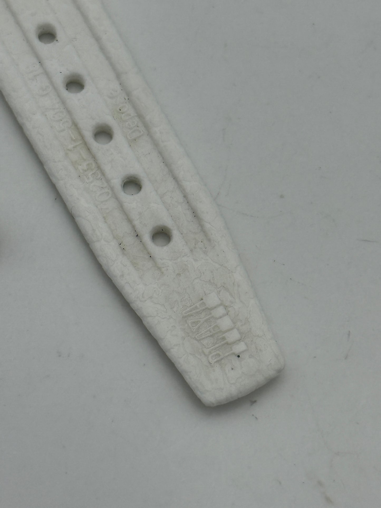 tropic bianco 18mm cinturino strap vintage diver rubber