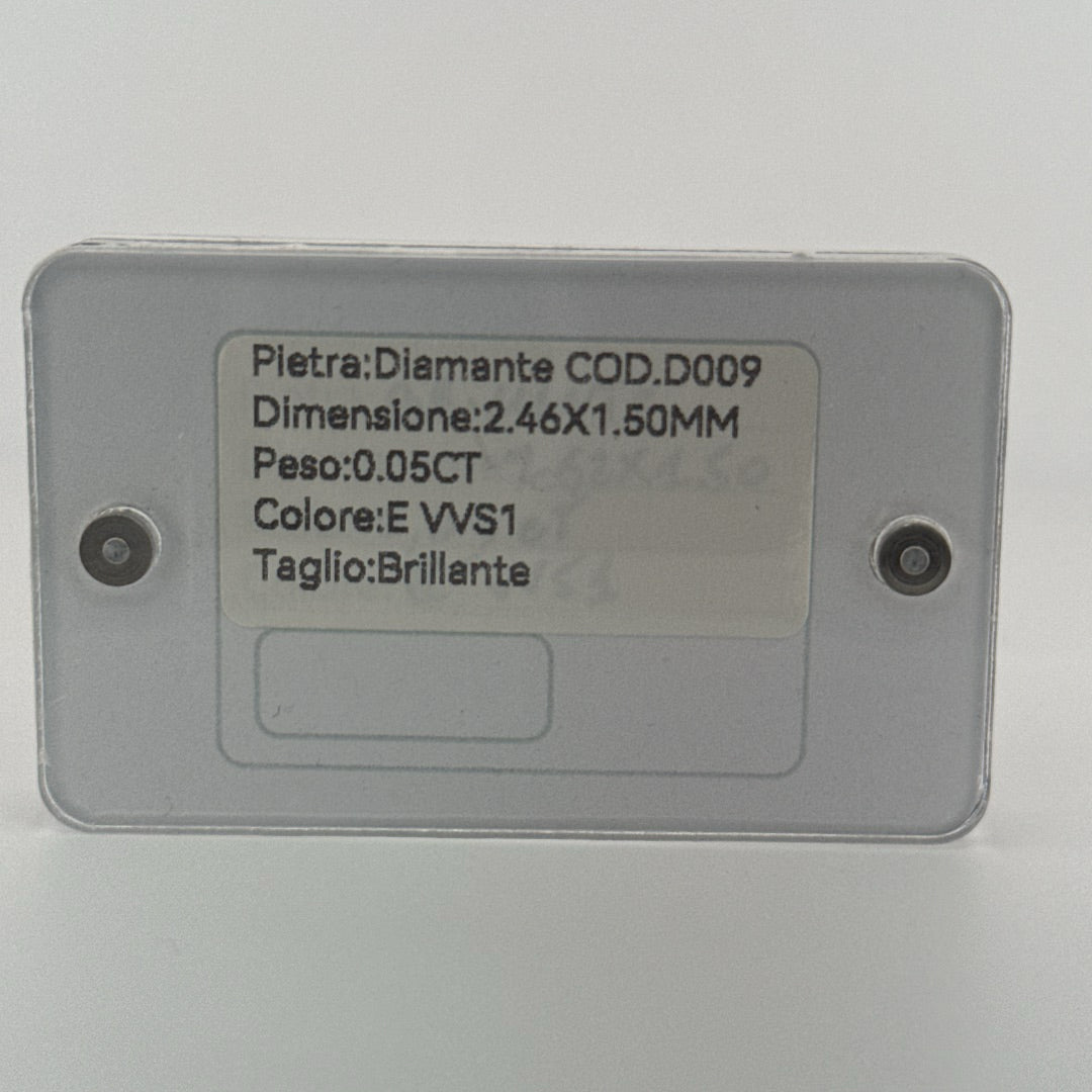 diamante natural diamond blister 0.05CT E VVS1