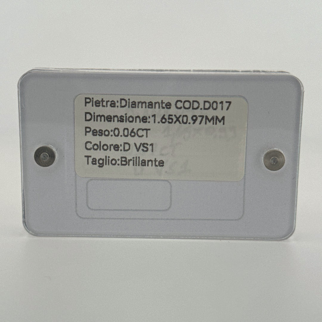 diamante natural diamond blister 0.07CT D VS1
