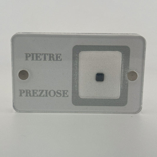 zffiro sapphire natural blu blue carrè 0.36ct
