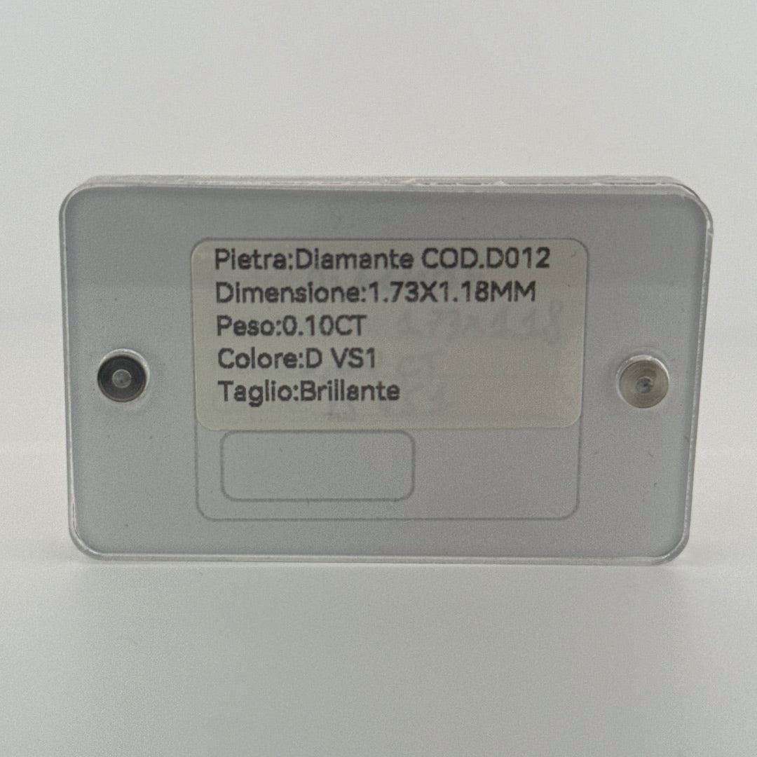 diamante diamanod natural round brillant D VS1 0.10CT