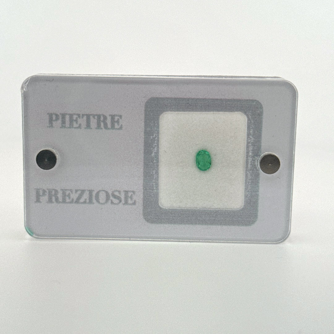 smeraldo naturale emerald natural ovale 0.21ct