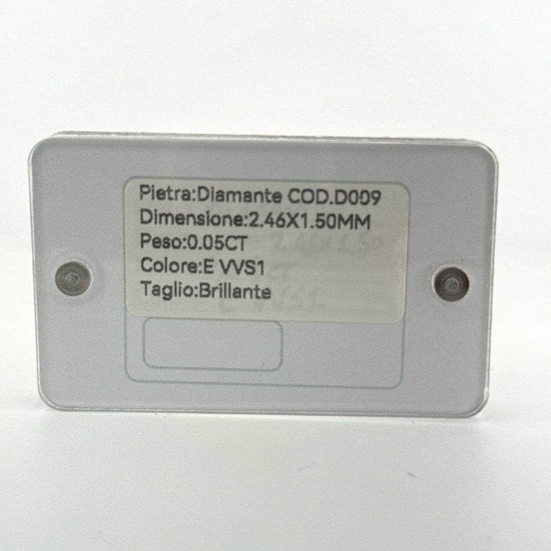 diamante diamond roun brillant natural F VS1 0.22ct blister