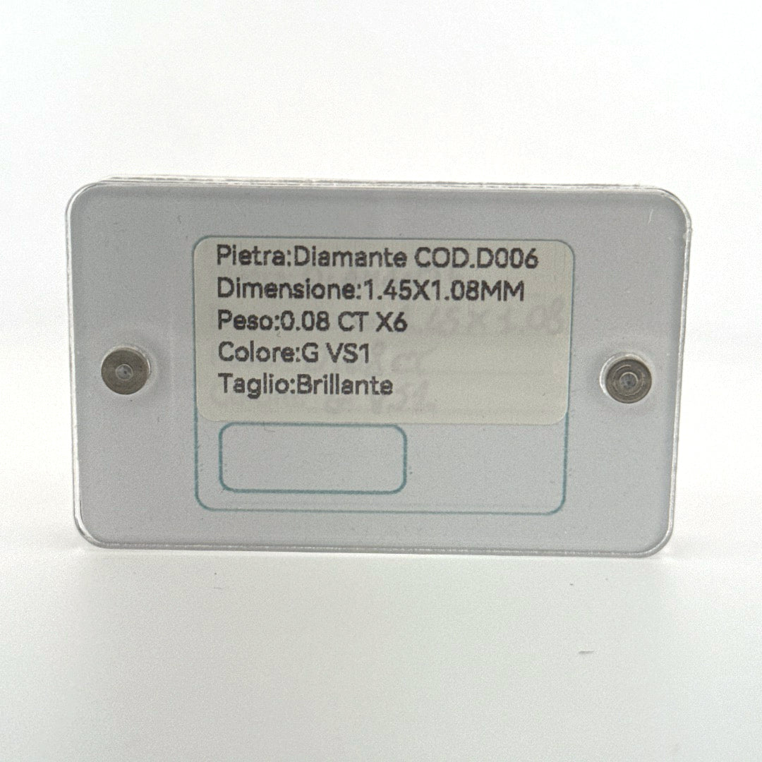 diamante diamond roun brillant natural G VS1 0.08ct